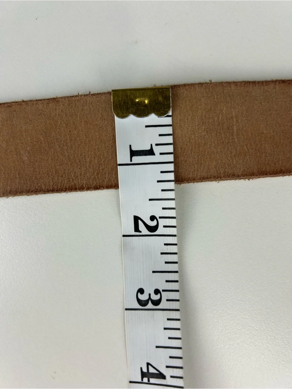 FRYE LEATHER TAN BELT XL